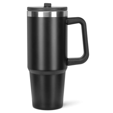 Water Bottle With Side Handle - Black