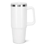 Water Bottle With Side Handle - White