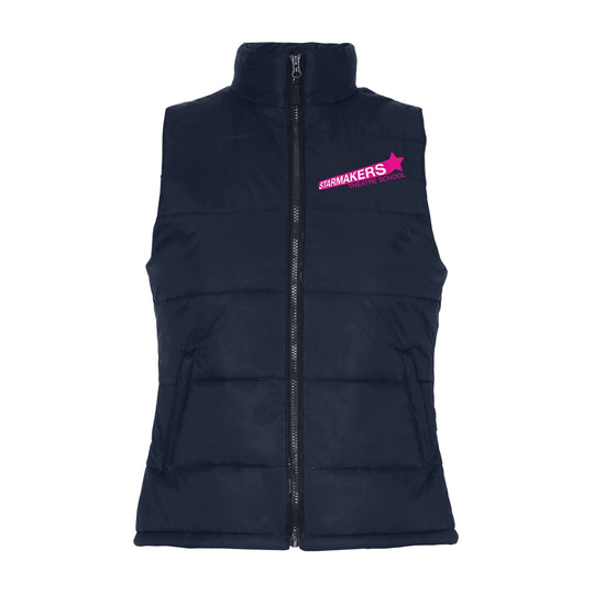 Starmakers Theatre School 2786 Ladys Padded Gillet