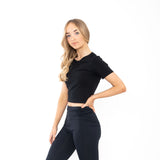 BYB Ladies Cropped Tee - Black