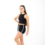 Kids Retro Short - Black/White