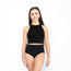 Kids Fitted Crop Top - Black