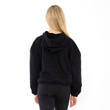 Kids Cropped Over Sized Hoodie - Black