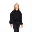 Kids Cropped Over Sized Hoodie - Black