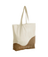 Swan Studios Pilates Cotton Wave Maxi Tote - Natural & Caramel