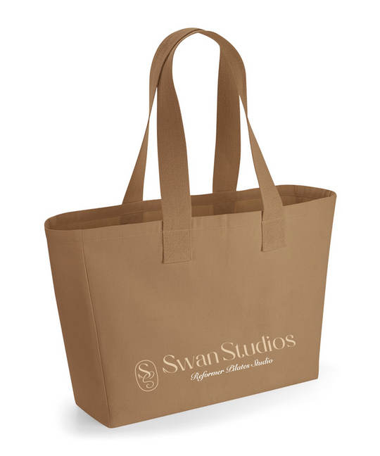 Swan Studios Pilates Canvas Tote - Caramel