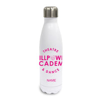 Willpower Dance Academy White Tapered Water Bottle