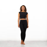 SK Academy Boat Neck Backless Crop Top