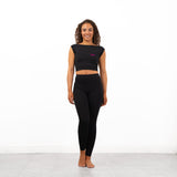 Spotlight Dance Studios Boat Neck Backless Crop Top