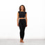 Kasey Claybourn Dance Pandr Boat Neck Backless Crop Top