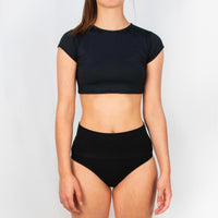ESPA Cap Sleeve Fitted Crop Top