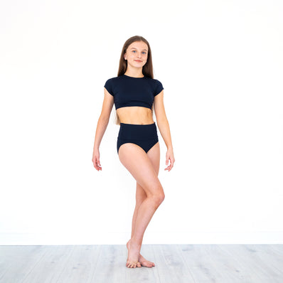 EntertainArts Pandr Cap Sleeve Fitted Crop Top