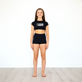 Hull Performance Academy Cap Sleeve Fitted Crop Top