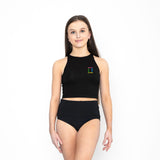 Gemini High Neck Crop Top