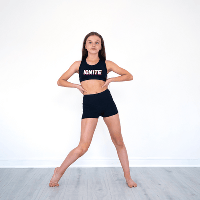 Ignite Academy Of Dance Pandr Racer Back Crop Top