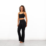 Pandr Ruched Front Crop Top - Black