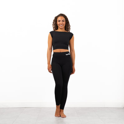 Gemini Boat Neck Backless Crop Top