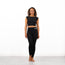 Gemini Boat Neck Backless Crop Top