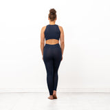 Pandr High Waisted Leggings - Navy