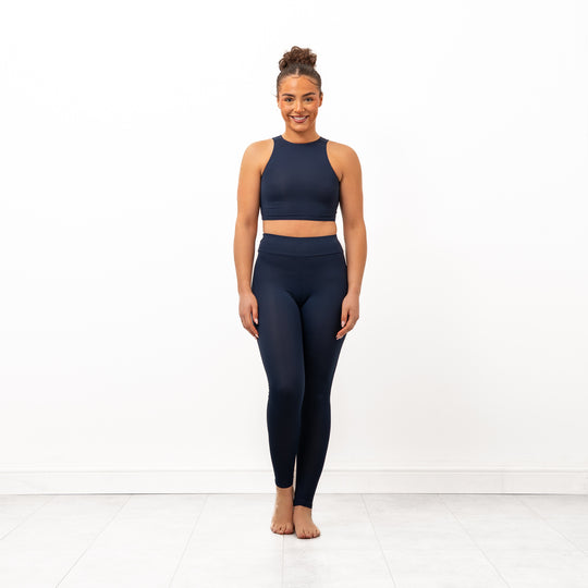 Pandr High Waisted Leggings - Navy