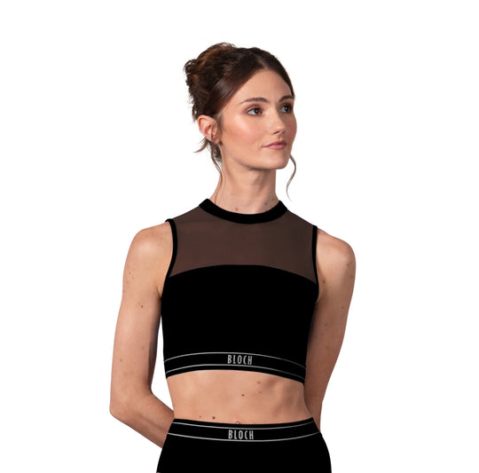 Bloch Mesh Crop Top - Black