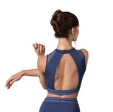 Bloch Mesh Crop Top - Blue