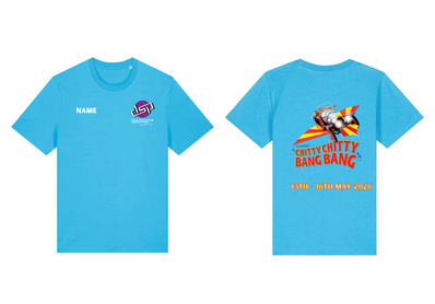 Chitty Chitty Bang Bang Adult T-Shirt - Aqua Blue