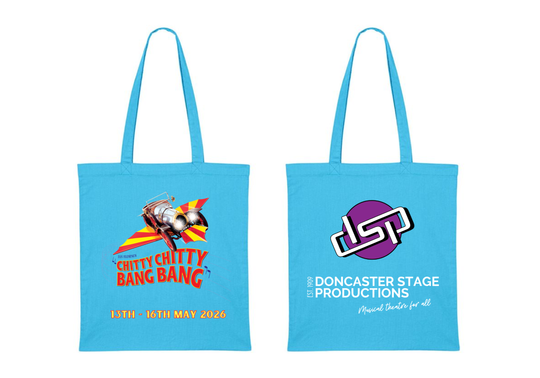 Chitty Chitty Bang Bang Canvas Shopper - Aqua