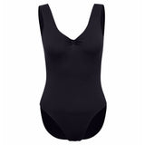 Freed Bethany Sleeveless Ruche Front Cotton Lycra Leotard