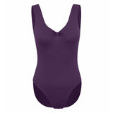 Freed Bethany Sleeveless Ruche Front Cotton Lycra Leotard