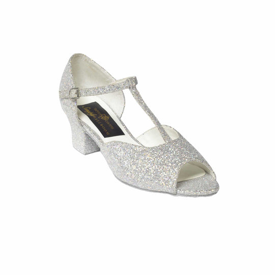 Tappers & Pointers Chloe 1.5inch Heel Silver