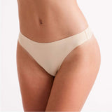 Silky Invisible Low Rise Thong - Nude