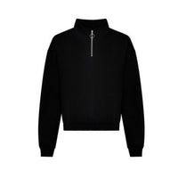 Crop 3/4 Zip Sweatshirt