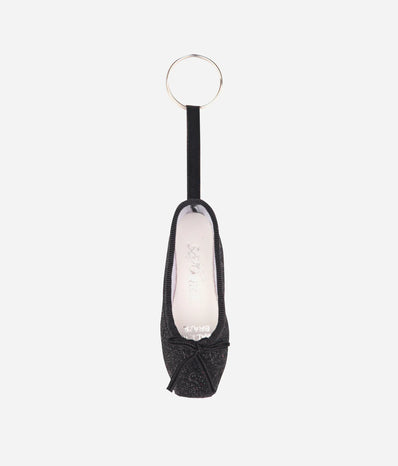 Mini Pointe Shoe Glitter Keyring