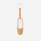Mini Pointe Shoe Glitter Keyring - Gold