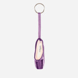 Mini Pointe Shoe Keyring - Purple