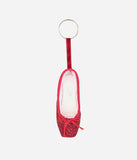 Mini Pointe Shoe Glitter Keyring