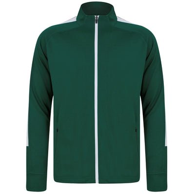 Adults Knitted Tracksuit Top - Bottle/White