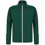 Adults Knitted Tracksuit Top - Bottle/White