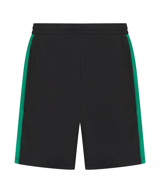 Adults Knitted Shorts - Black/Emerald