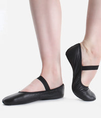 SoDanca Stretch Leather Full Sole Ballet Shoe