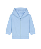 Baby Zipped Hoodie - Blue Soul