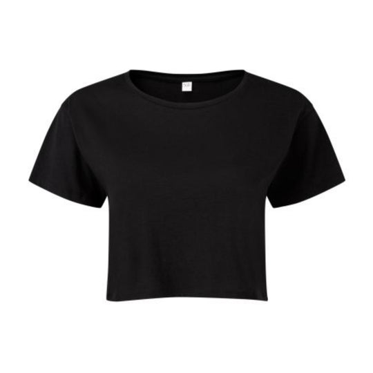 Kids Crop Tee - Black