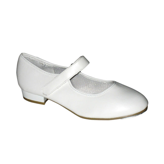 Tappers & Pointers White Velcro Tap shoes
