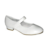 Tappers & Pointers White Velcro Tap shoes