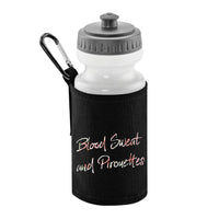Blood Sweat and Pirouettes Water Bottle and Holder BLACK