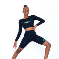Dance Force Long Sleeve Fitted Crop Top