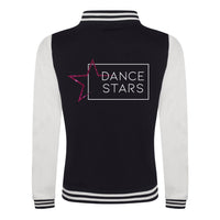 Dance Stars Pink Glitter Adults Varsity Jacket