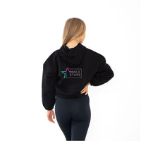 Dance Stars Ladies Cropped Over Sized Hoodie