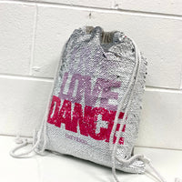 Live Love Dance Sequin Bag